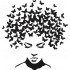 Face With Butterflies Head