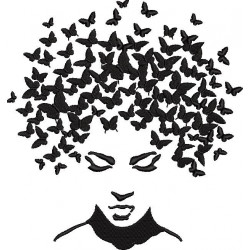 Face With Butterflies Head
