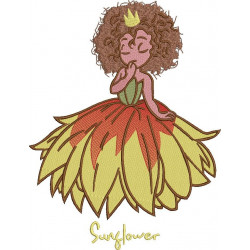 Sunflower Flower Girl