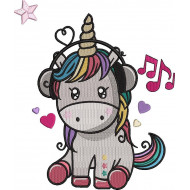 Unicorn With Headphones