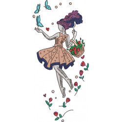 Girl With Flowers