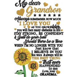 My Dear Grandson Always Remember