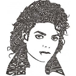 Michael Jackson Word Art