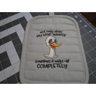 Mind Walks Off Funny Duck Quote