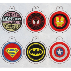 Super Heroes Key Fob Pack 