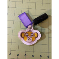 Little Lion Face Key Fob 