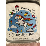 Christmas And New Year Unicorn