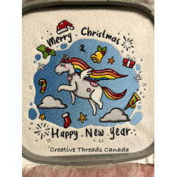 Christmas And New Year Unicorn