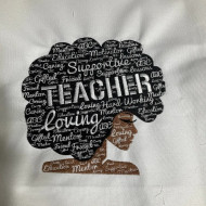 Teacher Embroidery Pattern