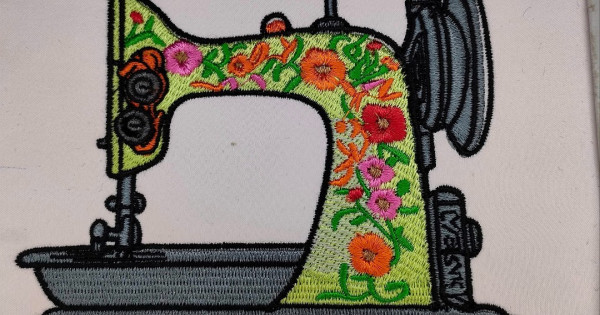 Nana S Old Sewing Machine Embroidery Design