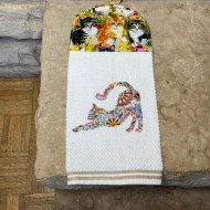 Floral Cat Embroidery