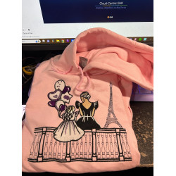 Cute Mom And Daughter In Paris