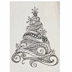 Zentangle Christmas Tree