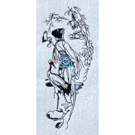 Crane with Japanese Girl