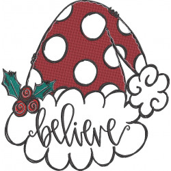 Believe Santa Hat
