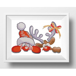 Santa And Rudolf