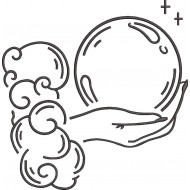 Hand Holding Crystal Ball