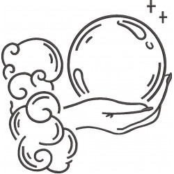 Hand Holding Crystal Ball