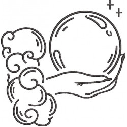Hand Holding Crystal Ball