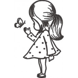 Girl With Butterfly