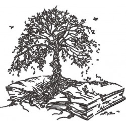 Tree Growing From Book