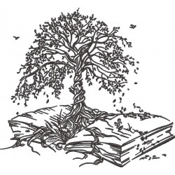 Tree Growing From Book