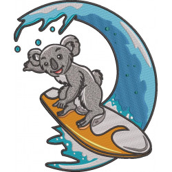 Surfing Koala