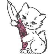 Cat With Knife