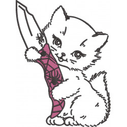 Cat With Knife