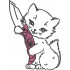 Cat With Knife