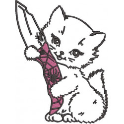 Cat With Knife