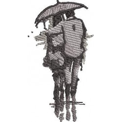 Couple In Rain