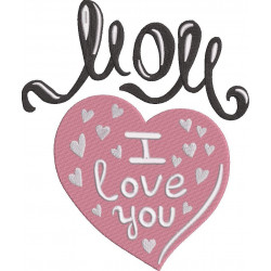 Mom I Love You In A Heart
