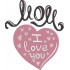 Mom I Love You In A Heart