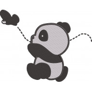 Panda Flying Kite