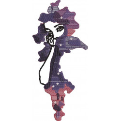 Space Girl In Colour