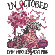 Witches Wear Pink In October Quote