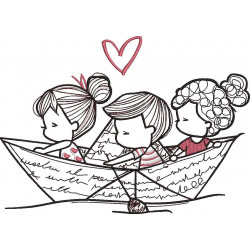 Boat Embroidery Pattern