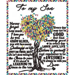To My Son Embroidery
