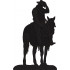 Cowboy On Horse Silhouette