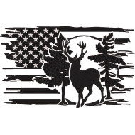 American Deer Silhouette