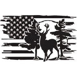 American Deer Silhouette
