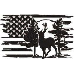 American Deer Silhouette