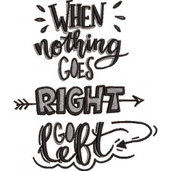 Go Left Quote