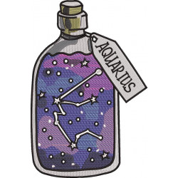 Aquarius Charm Bottle