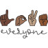 Love Everyone Hand Art