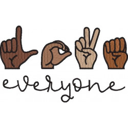 Love Everyone Hand Art