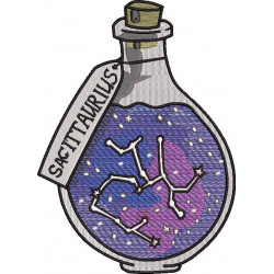 Sagittarius Charm Bottle