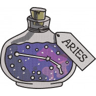 Aries Charm Bottle