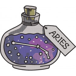 Aries Charm Bottle